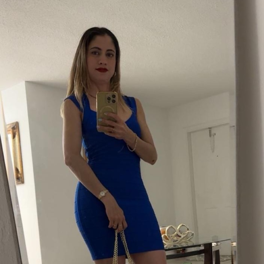 bebe Royal Blue Mini Dress